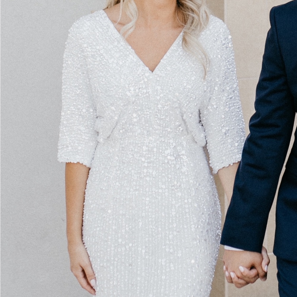 Asos maxi bridal dress